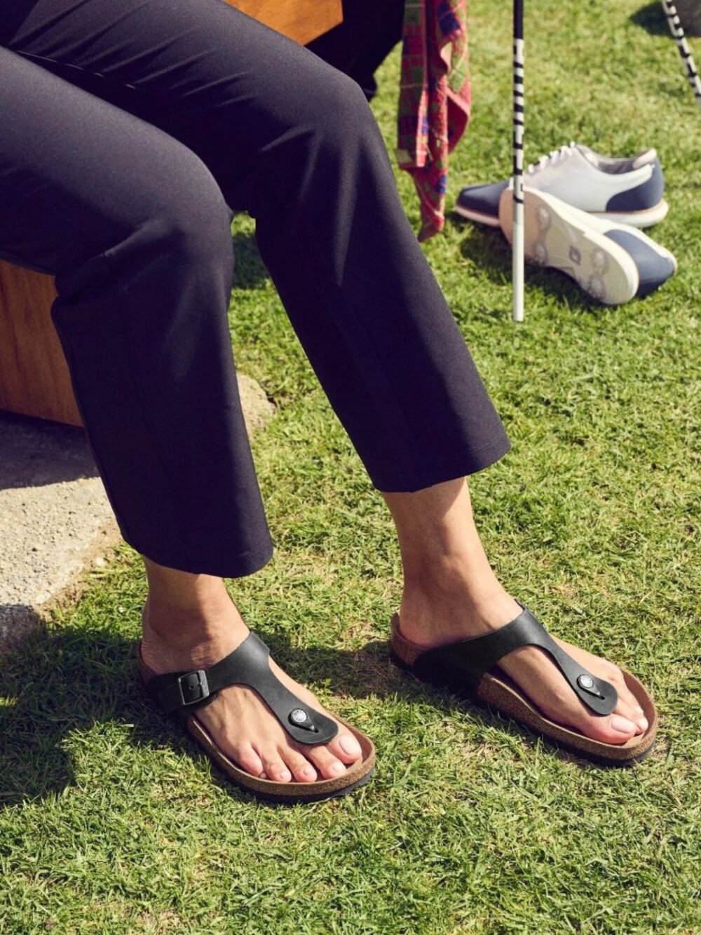 Birkenstock Gizeh Black Oiled Leather Size 39